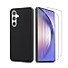 Produktbild QFSM Hülle für Samsung Galaxy A54 5G mit 2 stück Panzerglas Schutzfolie, Schwarz Ultra Dünne Weiche Silikon Handyhülle, Kratzfest Stoßfest Schutzhülle TPU Case Cover