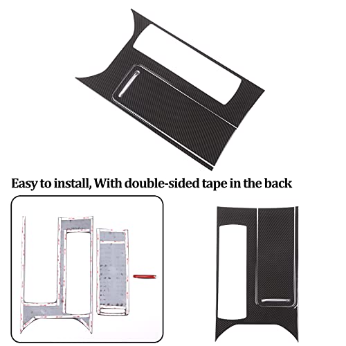 Abs Carbon Fiber Style Plastic Center Console Panel Cover Frame Trim 3Pcs For Land Rover Range Rover Sport 2014-2017 Left Hand Drive Accessories #TOP5