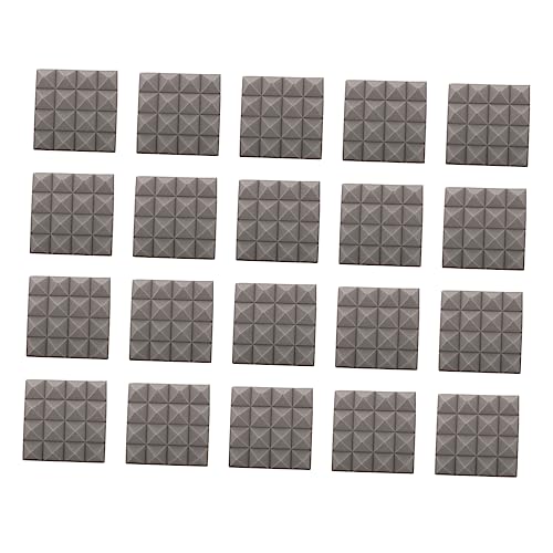 Alasum 22pcs Paneles Acústicos Pirámide para Absorción de Sonido para Estudio en Casa Pared Gris Alta Densidad para Salas de Música y Estudios de Grabación