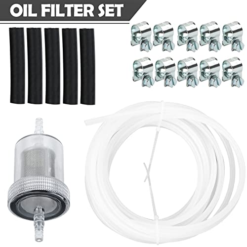 HOIIME 17PCS Car Air Parking Heater Tube Replacement Fuel Pipe Line Hose Clip 470499 Fuel Filter Crude Oil-Heater for Webasto Eberspacher (White & Black)