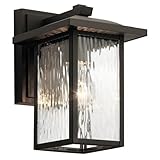 Kichler 49924OZ Capanna Outdoor Wall Sconce, 1-Light 60 Watts, Olde Bronze