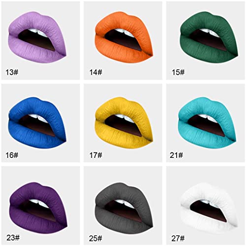 Kilshye Matte Lipstick Hight Pigment Lipsticks Long Lasting Lip Stick Waterproof Lips Gloss Cream Lipgloss Makeup For Women And Girls Pack Of 1 (A- Blue 16) #TOP5