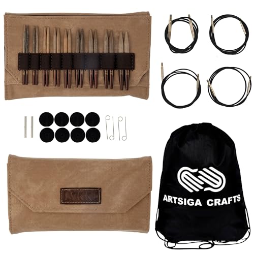 Lykke Umber 3.5-inch Interchangeable Circular Knitting Needle Set