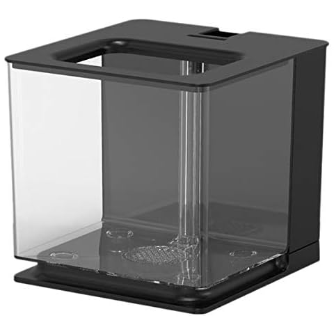 FIGGRITID Betta Fish Tank Aquarium Fish Tank Easy to Change the Water Acrylic Plastic Fish Tank Self-Cleaning Small Fish Tank Cover