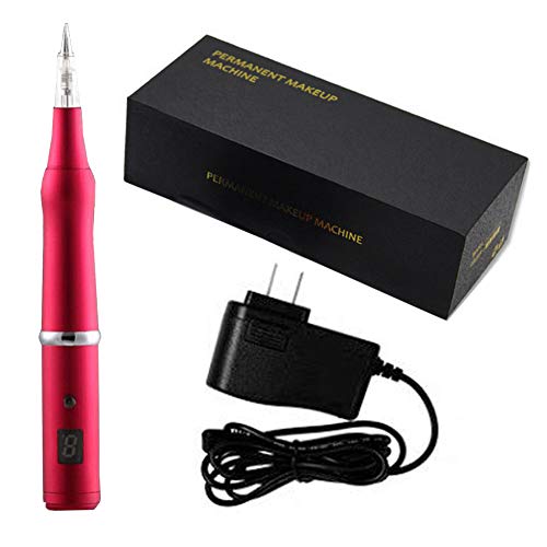 Wireless Rechargeable Brow Makeup Microblading Pen Digital Screen Rotary PMU Microshading Machine Device Tool with Needles Kit For Eyebrows,Eyeliners,Lips and MTS