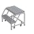 Tri-Arc WLAR002165 2-Step All-Welded Aluminum Rolling Industrial & Warehouse Ladder with Grip Strut Tread, 16-Inch Wide Steps