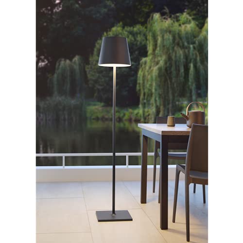 Lampadaire extérieur sans fil Moree Quint une structure anthracite haut de gamme