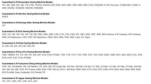 image for HONEYSEW 11pcs Snap On Presser Feet Set for Most of Standard Low Shank