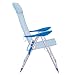 LOLAhome Sillón 5 Posiciones Plegable de Aluminio para Playa y Camping (Azul...