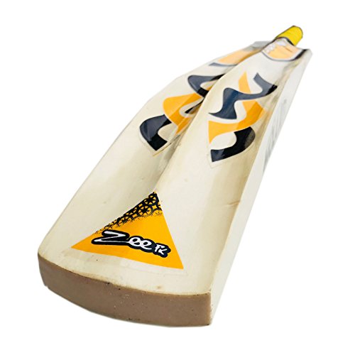 Cricket Bat Kashmir Willow Tournament/Net Practice Tennis Ball, Full Adult Size Thick Bottom Edge 44Mm Light Weight 2 Lb Mola Jutt #TOP1