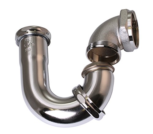 Westbrass D403LA-26 1-1/2' x 1-1/4" Brass LA Code P-Trap, Polished Chrome by Westbrass - Used condition - US$24.83