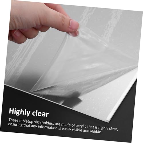 Présentoirs de table acrylique anti-chute support menu stable - 3