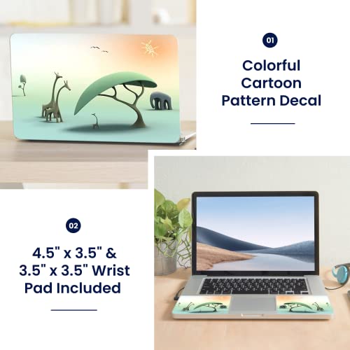 Image of LSS Laptop 15 15.6 Skin Cover with Colorful Cartoon Pattern for HP Dell Lenovo Apple Asus Acer Compaq - Fits 13.3 inch 14 inch 15.6 inch 16 inch (2 Wrist Pads Free)