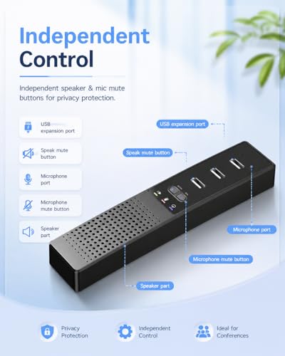 Altavoz USB para computadora con micrófono 3 en 1 de escritorio para portátil 4
