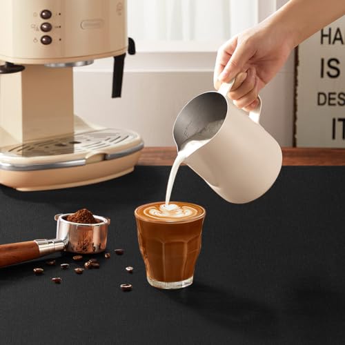 AUAUY Kitchen Super Absorbent Draining Mat, 60x40cm Coffee Machine Absorbent Draining Mat, Dish Drying Mat for Kitchen Counter, Anti Slip Drainer Mat for Dish Coffee Bar Worktop, Grey - Image 6