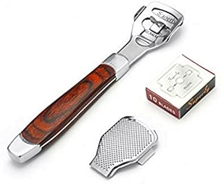 Foot Care Pedicure Tools Callus Shaver with Wood Handle and 10 Blades-Professional-Skin Remover
