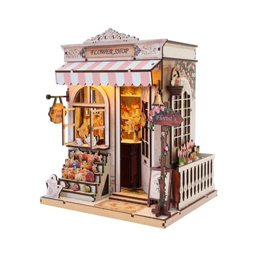 Maison miniature en bois haut de gamme : maquette de précision pour adultes