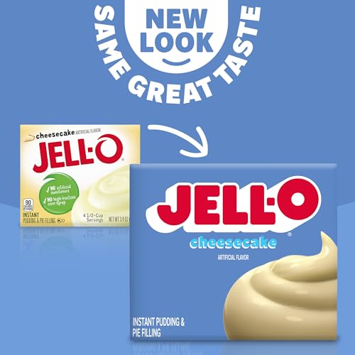 Image of Jell-O Cheesecake Instant Pudding & Pie Filling Mix (3.4 oz Box) (Pack of 4)