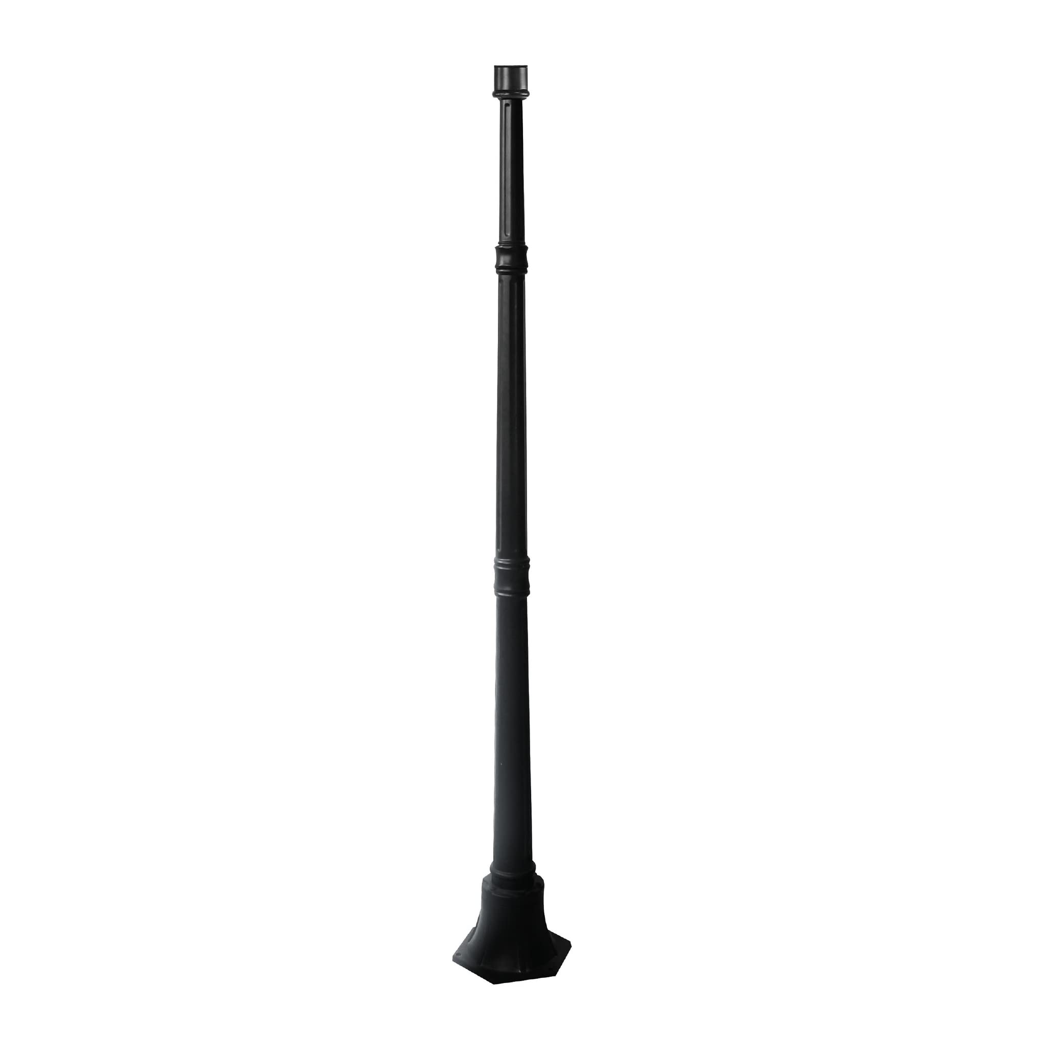 Durable Black Aluminum Lamp Post Base - 63