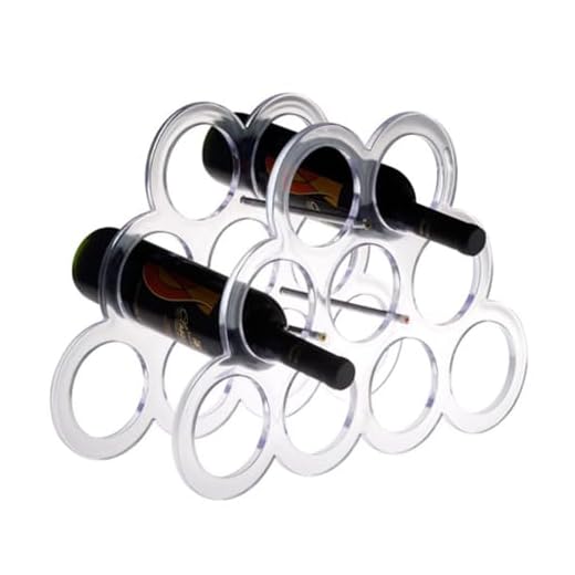 Adega em Acrílico para Vinhos, capacidade 9 garrafas