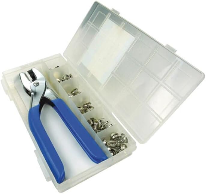 Seachoice 72-Piece Canvas Snap Kit with Tool, for Boat Covers and Canvas Covers