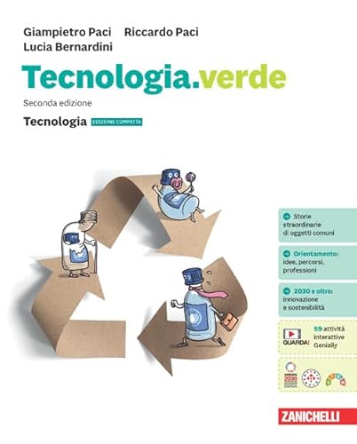 9788808804013 Tecnologia.verde. Confezione Tecnologia edizione compatta-Disegno. Per la Scuola media. Con e-book