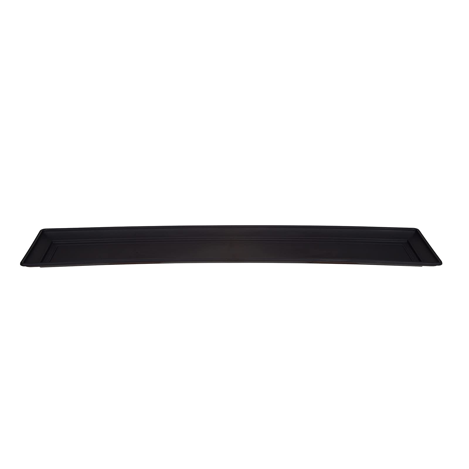 Whitefurze Watering Trays Trough Box Plastic Water Drip Tray Plants Flowers Window Planters 87cm, Black, 18 cm x 87 cm
