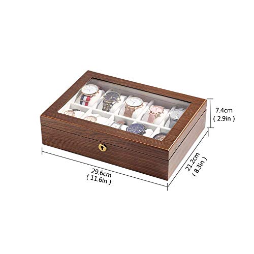 Boîte de montre et rangement bijoux multi-positions en coffret - 7