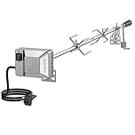 onlyfire BRK-6012 Universal Gas Grill Rotisserie Kit, 12x12 mm heavy duty Hexagon Spit Rod, 114cm long, Electric Motor for UK