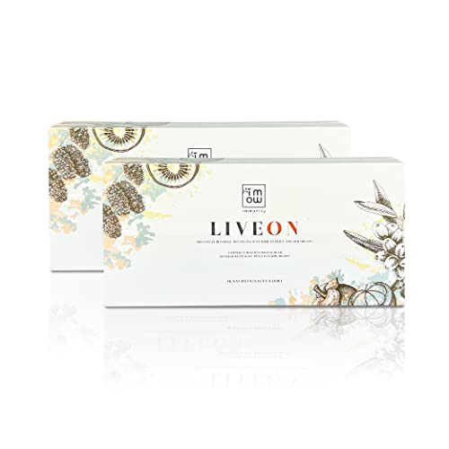 2 Boxes Immority Liveon 100% Natural Pine Bark Extract Beverage Mix Fruits [16 Sachets X 20Ml] – 4X Powerful Antioxidant Reverse Sign Of Aging, Anti Wrinkles & Fine Lines To Support Youthful Skin #TOP5