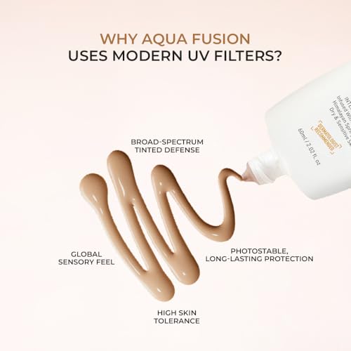 Image of Aqua Fusion Sunscreen SPF50 | 5X Protection with SPF 50 PA+++ | Infused with Himalayan Spring Water | Non-Greasy, For All Skin Types - 60ml