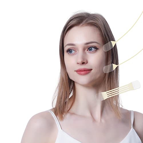 Face Neck Lifting Tape, Instant Fack Neck Lifting Stickers Adhesive Neck Face Lift Patch Tools For Eliminate Face Neck Wrinkles Women Skin Care(8Pcs Elastic Bands, 40Pcs Face Tapes) #TOP7