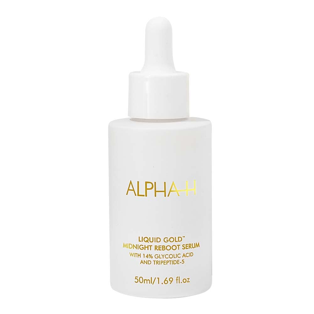 Alpha-H Midnight Reboot Night Serum With Glycolic Acid And Retinoid - Overnight Skin Smoothing For Uneven Tone, Texture, And Fine Lines - Wake Up To Brighter, Fresher-Looking Skin