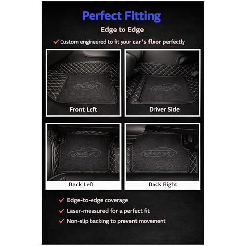 Image of 7D Floor Mat for Skoda Slavia (2022 Onwards) | Black