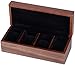 Produktbild NBVCX Wohnaccessoires Uhrenbox Schmuck Aufbewahrung Holzuhrgehäuse 4 Steckplatz für Reisen oder Abholung mit weichem Kissen Retro Schmuck Armband Aufbewahrungsbox L27,5 cm * T11,5 cm * H8,5 cm