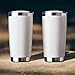 EcoMozz 20oz Tumbler Bulk Stainless Steel Vacuum Insulated Tumblers with Lid Double Wall Travel Mug, Durable Powder Coated Coffee Cup, Suitable for Ice Drinks and Hot Beverage (White 12pack)