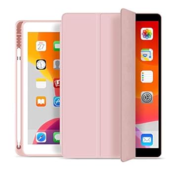 WB Capa iPad 7a, 8a e 9a Geração 10.2″ - Premium Slim Antichoque com Compart. para Pencil - Rosa
