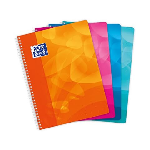 Oxford Wirebound Polypropylene Notebooks Pack of 5 Cover