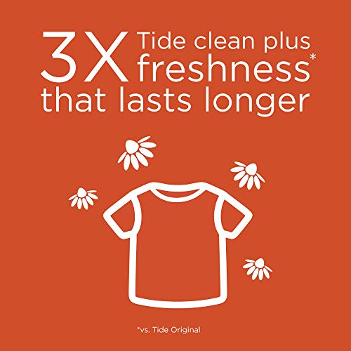 Image of Tide HE Liquid Laundry Detergent, Spring & Renewal, Orange & Purple, 1.36 l