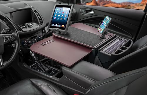 AutoExec GripMaster Car Desk for Your Vehicle Workstation and Mobile Office, Grape, with Phone Mount and Tablet Mount by AutoExec - Image 2