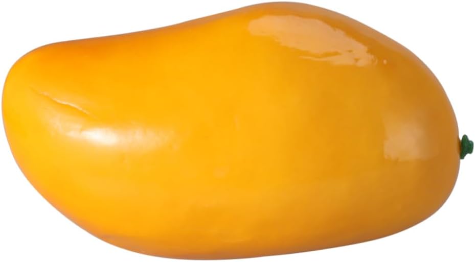 Yellow Mango Artificial Fruit Photo Prop Creative Educational Display Decoration for Home Wedding Kitchen and Photography Showcase