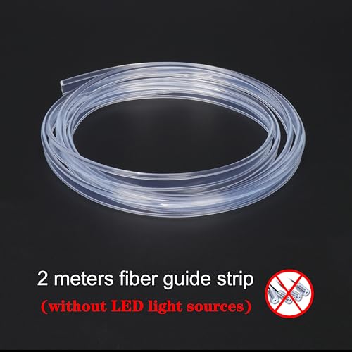 Image of Fiber Optic Waterproof Car Side Glow LED Illumination Optic Fiber Band Car Interior Atmosphere Neon Cold Lights 2 Meters (6.56ft)