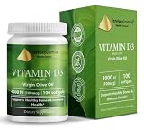 Health Pyramid Vitamin D3 4000 IU Cholecalciferol in Olive Oil Easy to Swallow Best Vitamin d Supple