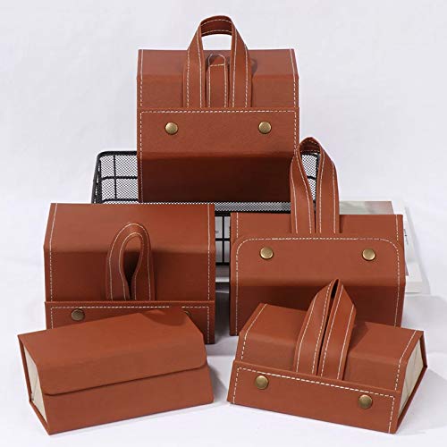 RYRA Estojo de armazenamento de óculos de sol de couro, organizador de óculos dobrável portátil, vár