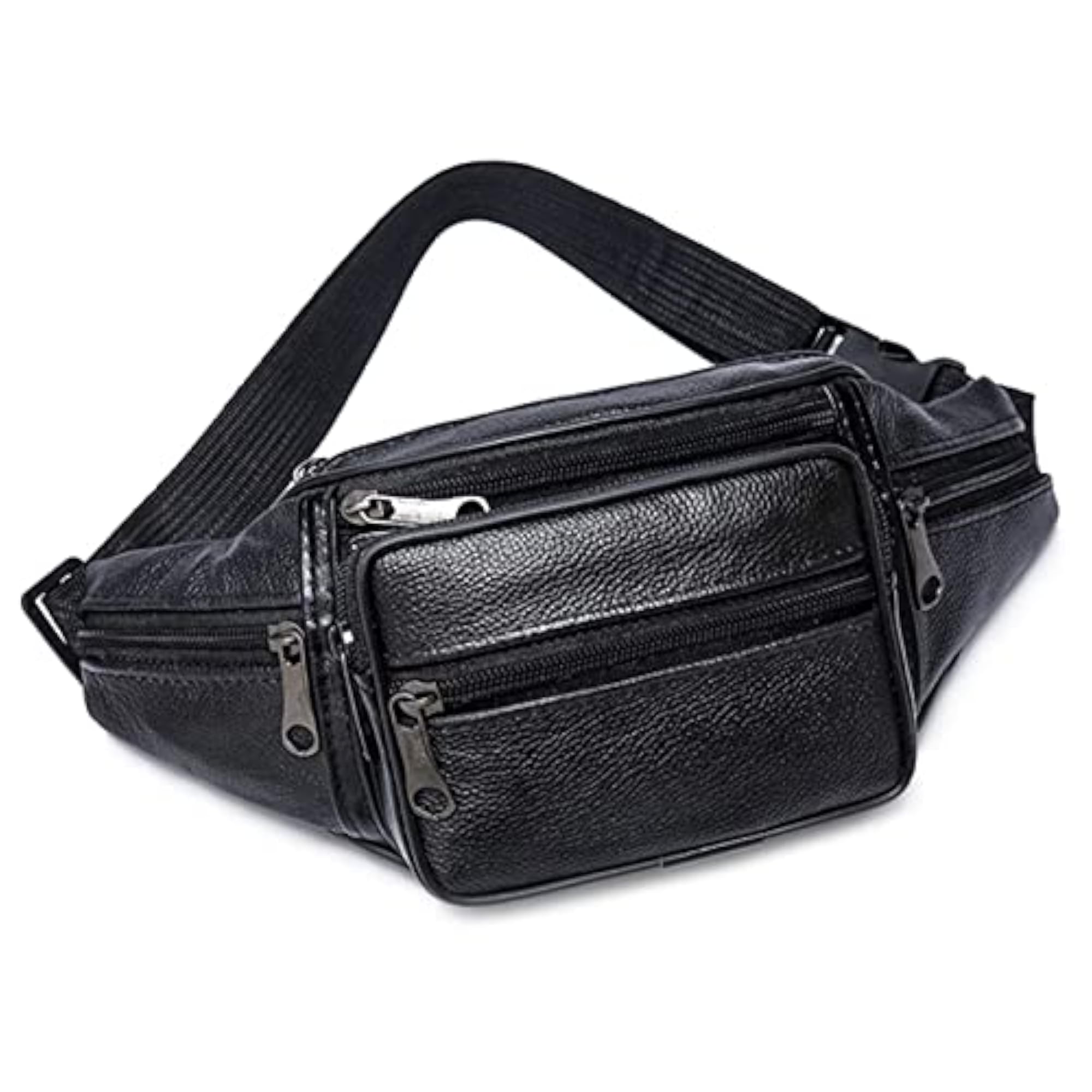 Men's Genuine Leather Waist Pack, Stylish Belt Bag