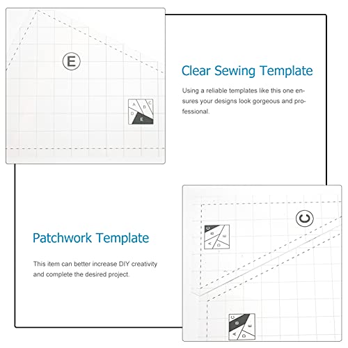 EXCEART 1 Conjunto Modelo De Patchwork Modelo De Quilting Diy Ferramentas De Patchwork De Modelos Mo