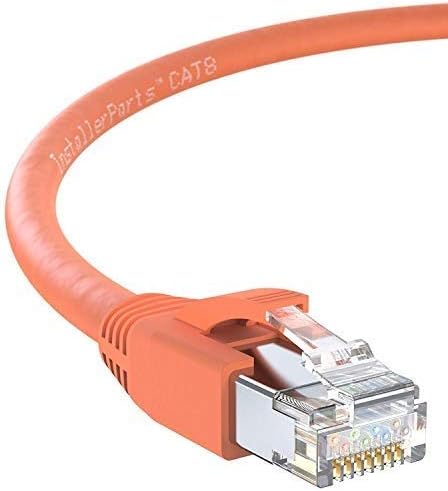 InstallerParts CAT8 Ethernet Patch Cable 25 ft – Orange