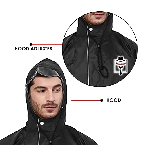 Image of Trustous Men's & Women's Waterproof Double Layer Reversible Raincoat with Pant 100% Water Proof with 4 Colour's and 6 Size (M to 4XL)