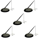  5 X Q-CONNECT Kugelschreiberständer m.Kette sw KF00233