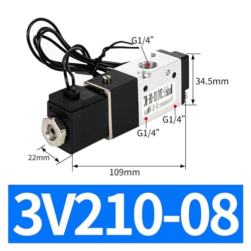 Électrovanne pneumatique 3V120-06 pour stopper les pertes de pression d'air - 3